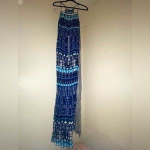 Flowy Blue Maxi Dress by Green Dragon